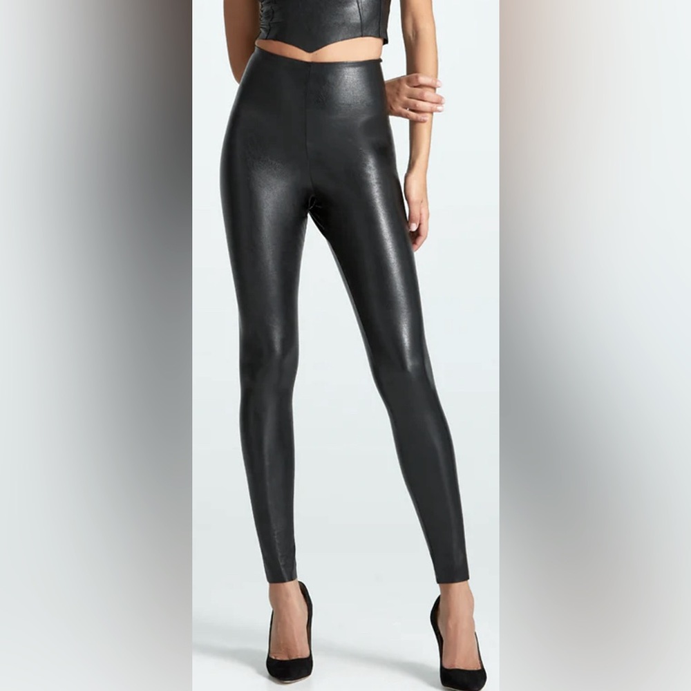 Faux leather legging - Black - XSP